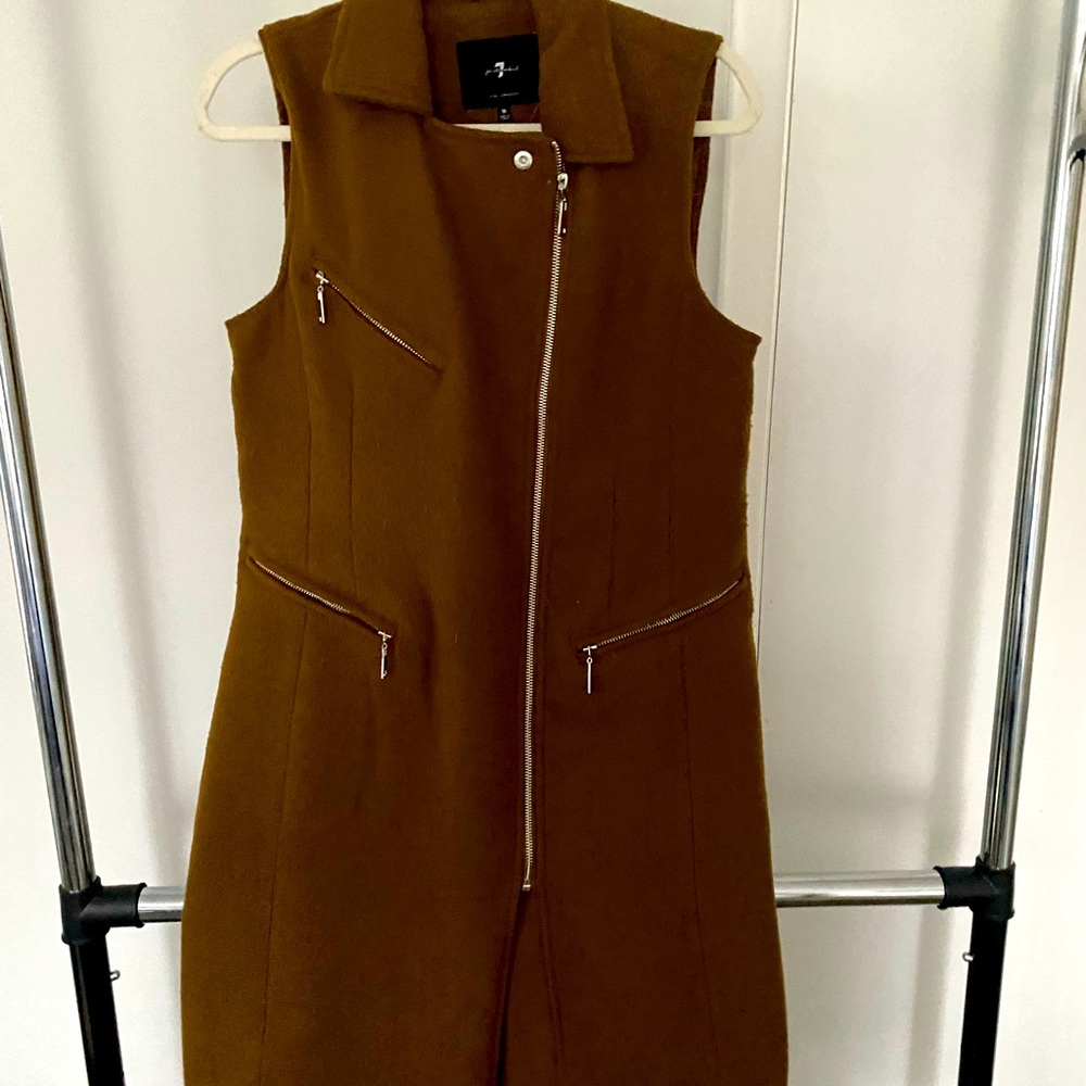 7 for all mankind  Long Zippered Vest